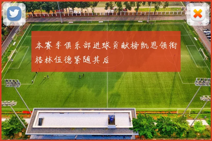 本赛季俱乐部进球贡献榜凯恩领衔格林伍德紧随其后